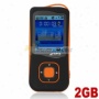 Stylish Light Weight 2gb Mp4 Media Player With Tf Card Slot(orange)