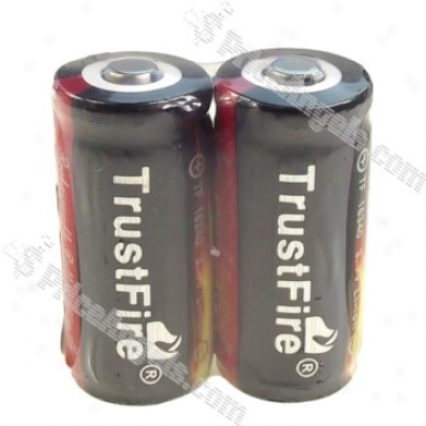 Trustfire 16340 880mah 3.7v Li-ion Rechargeable Battery(2-pack/color Assorted)