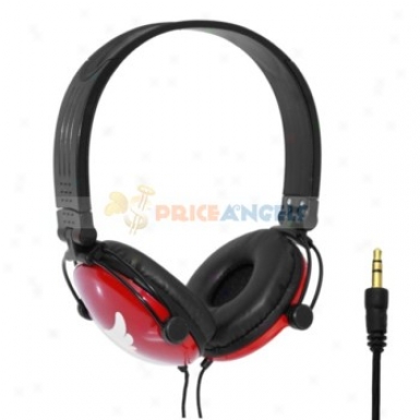 Tymed Tm-90 Angel Wing Retractable On-ear Stereo Headset Headphone(red)