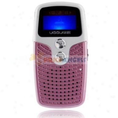 Uggu G82 2gb 1.1-inch Screen Stereo Mp3 Player With Speaker(pink)