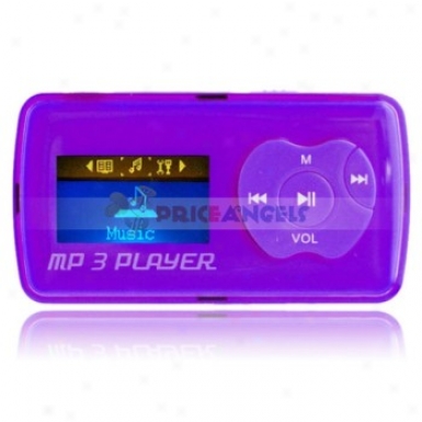 Uhgu G39 2gb 1.1-inch Screen Stereo Mp3 Player With Speaker(purple)