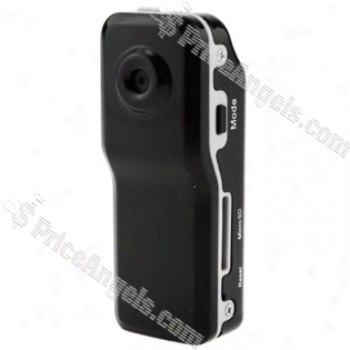 Ultra Small Alloy Frame Mini Clip Voice Recorder Dv(black)