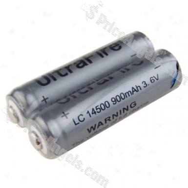 Ultrafire 14500 3.6v 900mah Rechargeable Battery(2-pack)