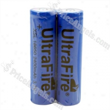 Ultrafire Xsl18650 3.6v 2400mah Rechargeable Lithium Battery (2-pack)