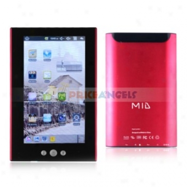 Unik Pc-719 2gb Android 2.2 Via Wm 8650 800mhz 7-inch Touch Screen Tablet Pc Laptop With Camera Wifi(red)