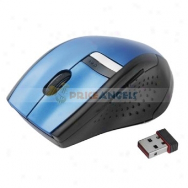 Unique Deaign 2.4ghz 10m 1600dpi Wireless Optical MouseF or Pc(blue)