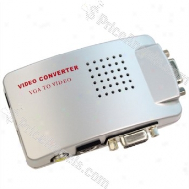 Usb Powered Vga To Composite + S-video Congerter Box