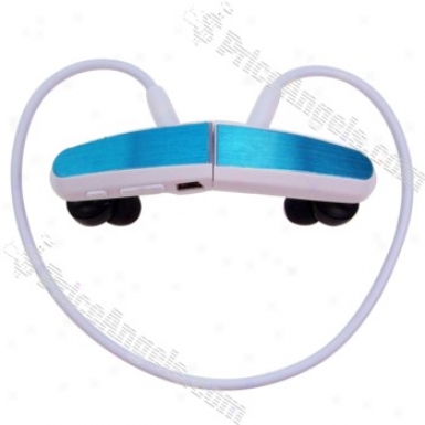 Usb Rechargeable Free Style Sporty Mp3 Player (2gb) - White & Blue