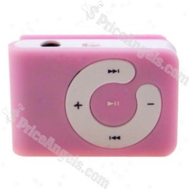 Usb Rechargeable Minl Screen-free Coip Mp3 Player(tf Slot)-pink