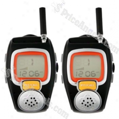 Wrist Watch Style Exquisite 2.5 Miles Working Distance Walkie-talkie(2-pack)