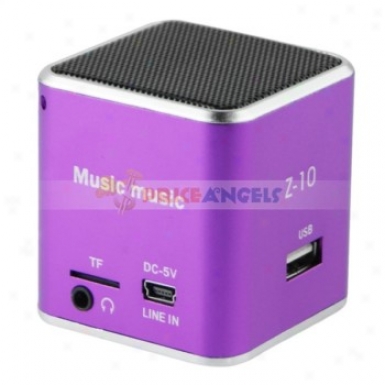 Z-10 3.5mm Audio Rechargeable Sports Speaker With Tf Card Slot/fm(purple)