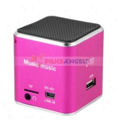 Z-10 3.5mm Audio Rechargeable Sports Speaker With Tf Card Slot/fm(magenta)