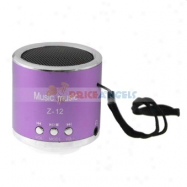 Z-12 3.5mm Audio Rechargeable Sports Speaker With Tf Card Slot/fm(purple)