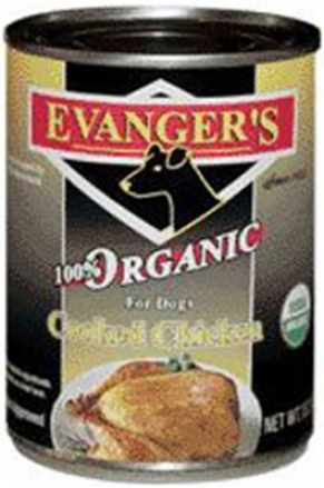 Evanger's Oragnic Can Dog Food Chicken 13 Oz Case 12