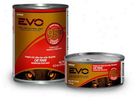 Evo 95% Meat Canned Cat Food Venison 13.2 Oz Case 12