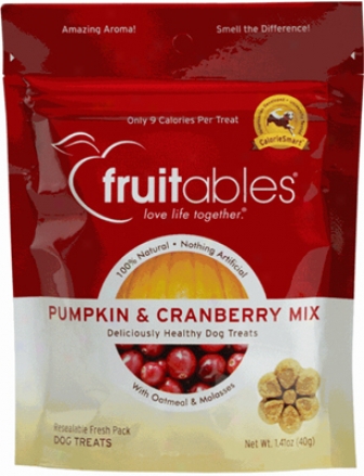 Fruitables Dog Treats Pumpkin & Blueberry 7 Oz