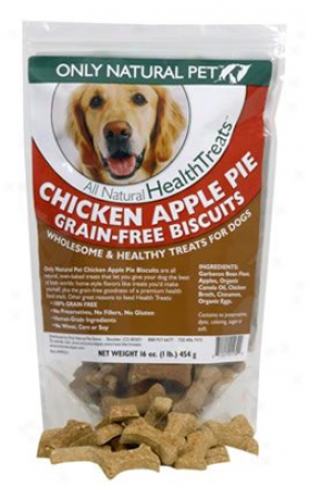 Only Natural Pet Biscuit Chicken Apple Pie 1 Lb