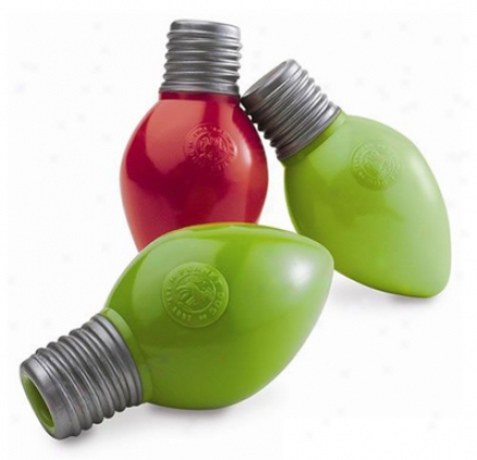 Planet Dog Orbee-tuff Holiday Bulb Dog Toys Red