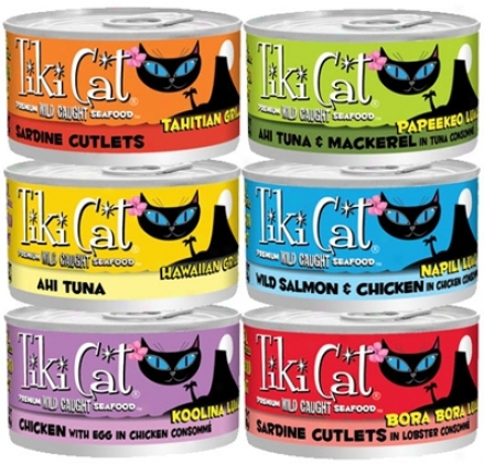 Tiki Cat Canned Cat Food Hanalei Luau 2.8 Oz