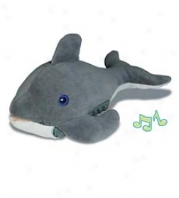 15-1/2" Battery Operated Plush Dozy Dolphin Sleep Machine