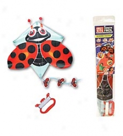 3-d Pop-up Ladybug Diamond Kite