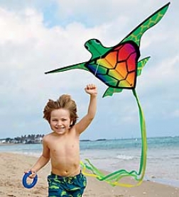 35" Durable Ripstop Nylon Flying Turtle Kite