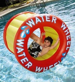 Long-lasting Heavy-duty Vinyl Floatable Water Wheel Pool Toy