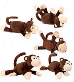 7" Battery Operated Laughter-loving Funny Buddy Monkeys