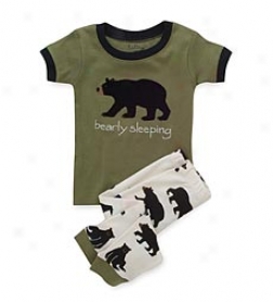 Bab6 Bear Greeh Pajamas