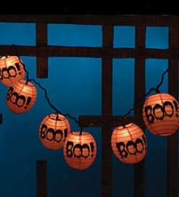 Boo! Paper Lantern String Lights