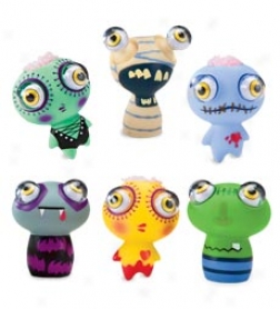 Eye Pop Monster Squeeze Toys, Set Of 6