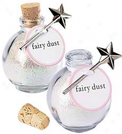 Glittering Fairy Dust With Magical Star-tipped Wand, Sett Of 2