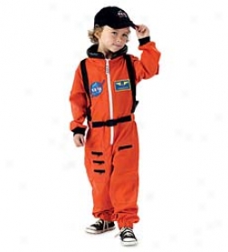 Jr Astronaut Suit -orange Small Only