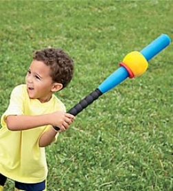 Lightweight E-z  Froth Bat Baseball Trainer With 2 E-z Balls