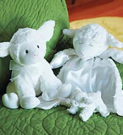 Lovey Lamb & Rattle Set