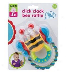 Mix 'n Max Click Clack Bee Rattle