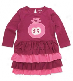 Nordic Apples Tiered Dress