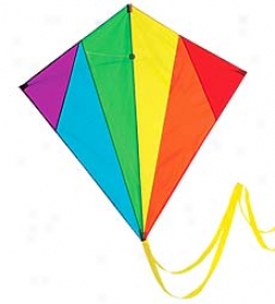 Nylon Rainbow Delta Diamond Kite