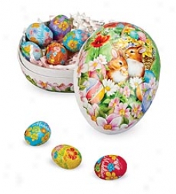 Old-fashioned Papier-m??ch?? Candy-filled Decoupage Egg