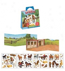 Peaceable Kingdom Horses Sticker Fun! Reusable Sticker Set