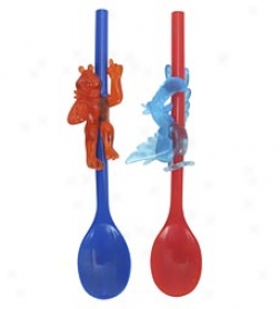 Plastic Slurp Spoons, Set Of Four