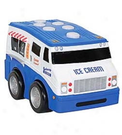 Push 'n Bottom Battery Operated Ice Cream Truck