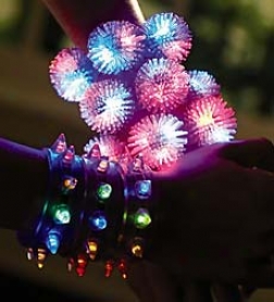 Set Of 12 3" Versatile Light-up Bracelet Accessories