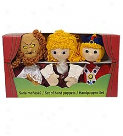 Set Of 3 Beautiful woman And The Beast Hand Puppet Gift Set