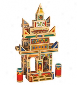 Set Of 50 Dragons And Pagodas Building Blocks