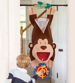 Three-in-one Monkey Doorway Target Game