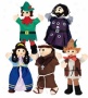 Set Of 5 Costumed Puppets Plus Doorway Theater Special