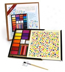 Vintage Dot Paint Set