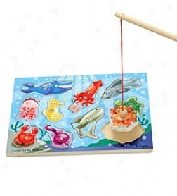 Wooden Fishing Magnetic Puzzle Game