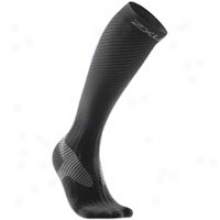 2xu Elite Graduated Compression Socks - Mens - Black/grey
